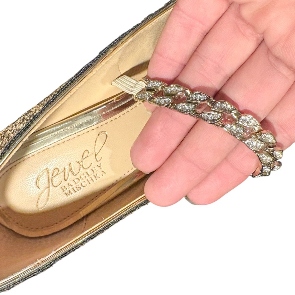 Jewel Badgley Mischka Jaden Mary-Jane Pumps - Picture 10 of 14